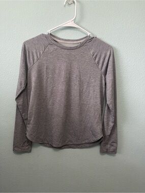 Athleta Girls' Gray Long Sleeve Athletic Top